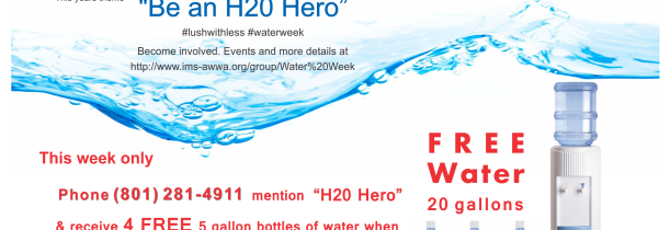 2017 Water Week 5 gallon bottled water promo