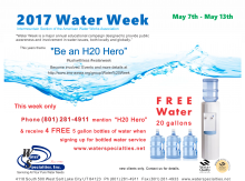 2017 Water Week 5 gallon bottled water promo